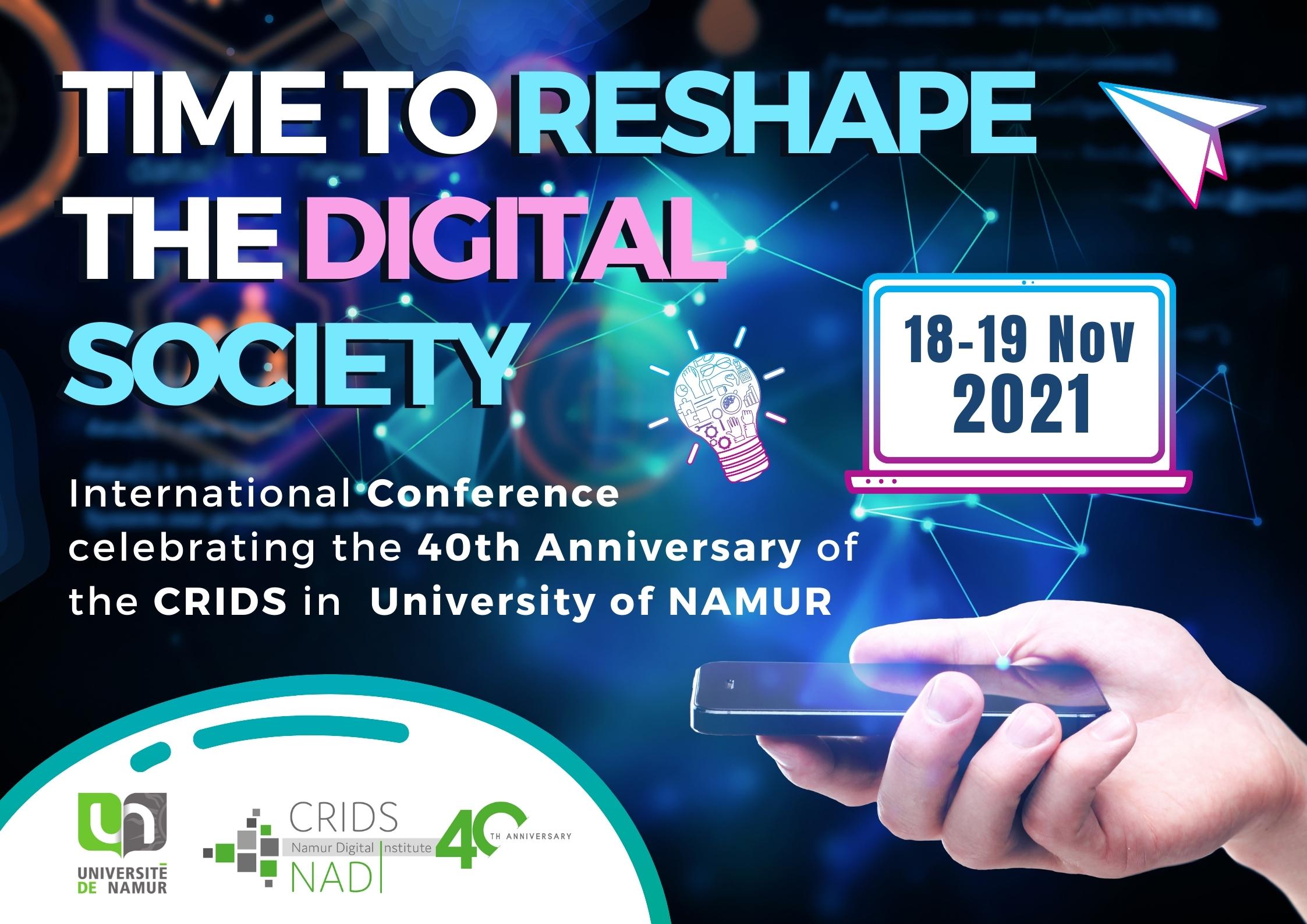 Time to Reshape the Digital Society – CRIDS